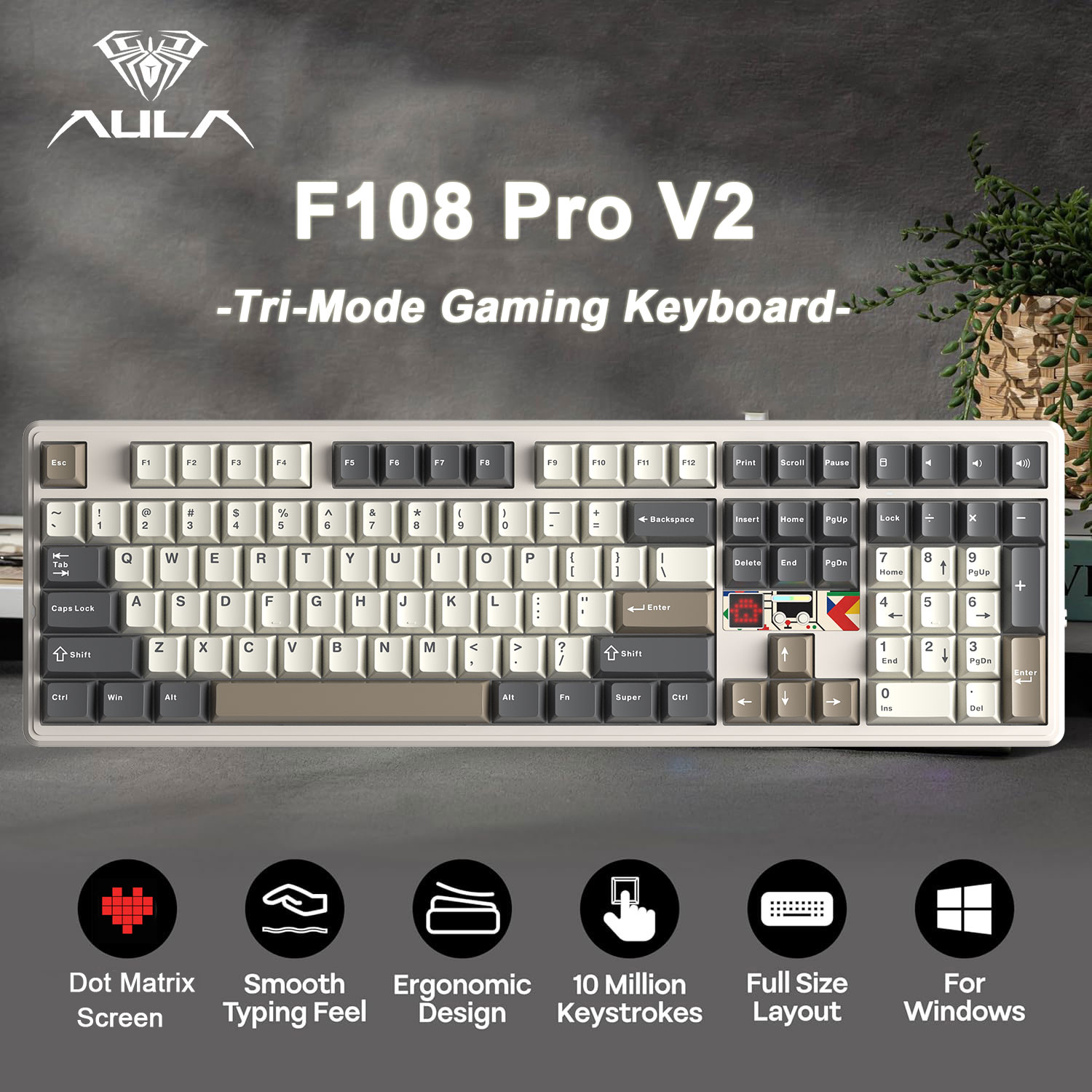 Pc Gaming Uk - Механическая клавиатура AULA F108 Pro V2
