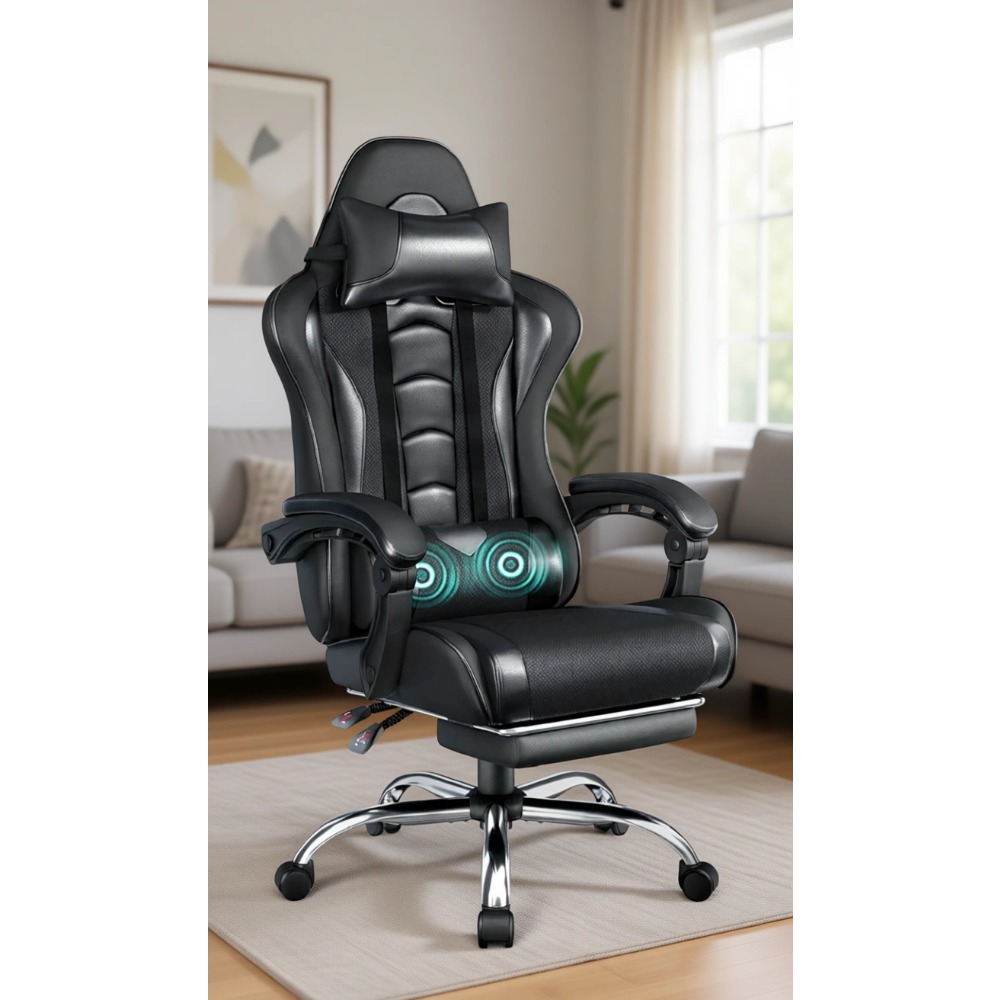 Gaming Chair Lumbar Pillow - Удобное игровое кресло из искусственной кожи