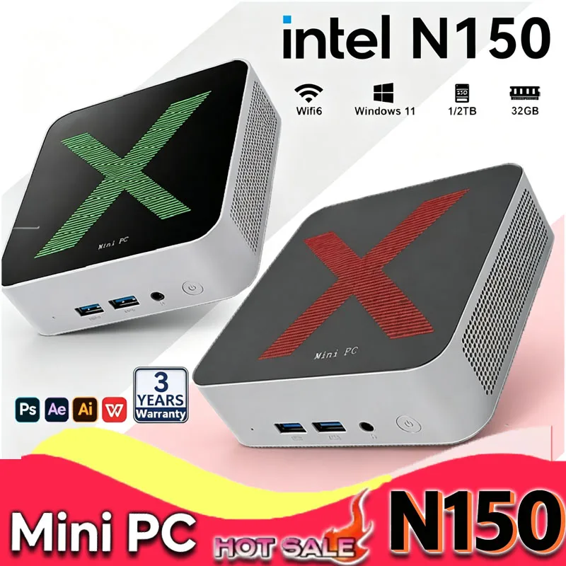Pc Gaming Ram 32Gb - Портативный мини-ПК Intel N150 2026 года,