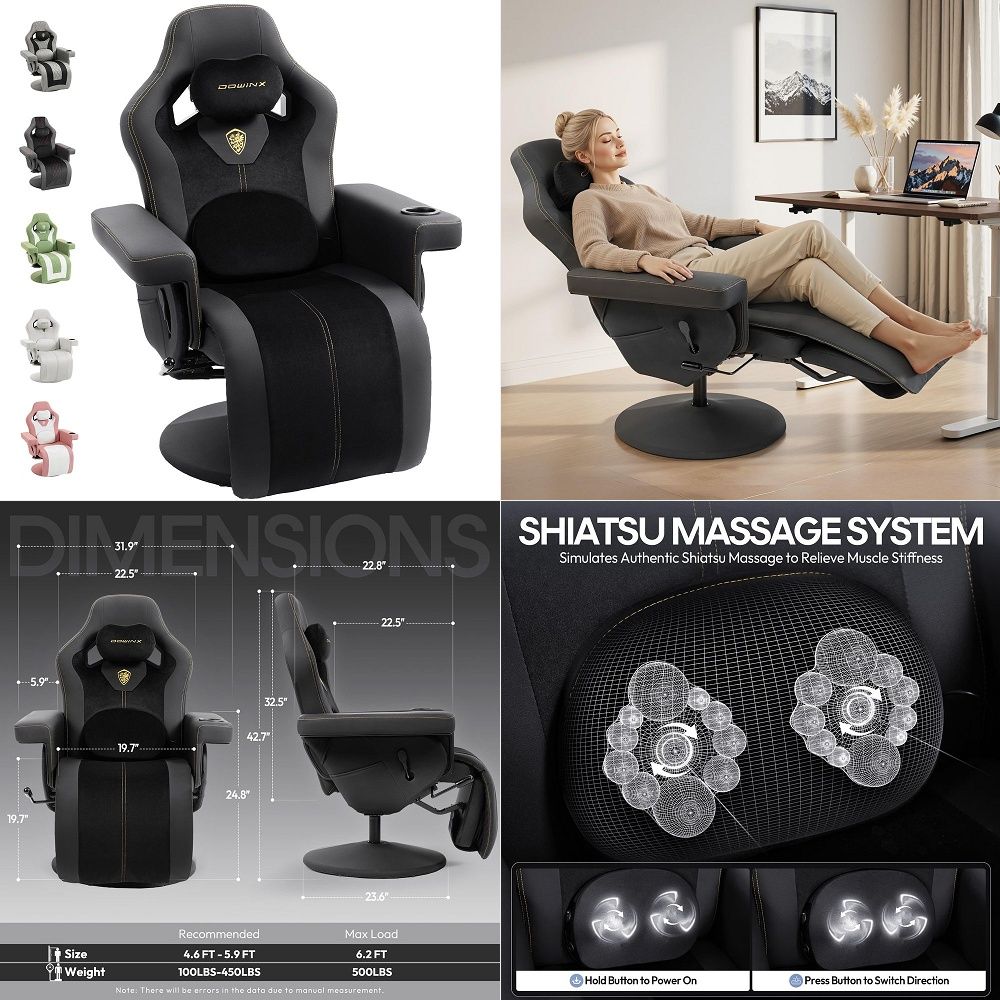 Gaming Chair - Игровое кресло M6 с климат-контролем, массажем,