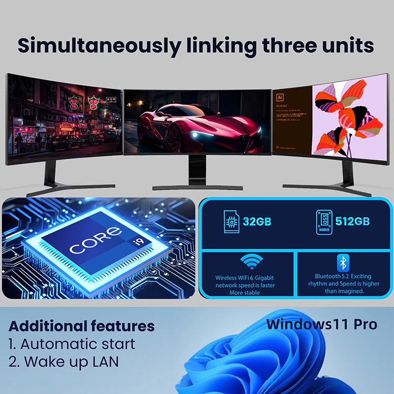 Мини-ПК Windows 11 Pro Core I9 – обзор и цена Pc Gaming Ram 32Gb