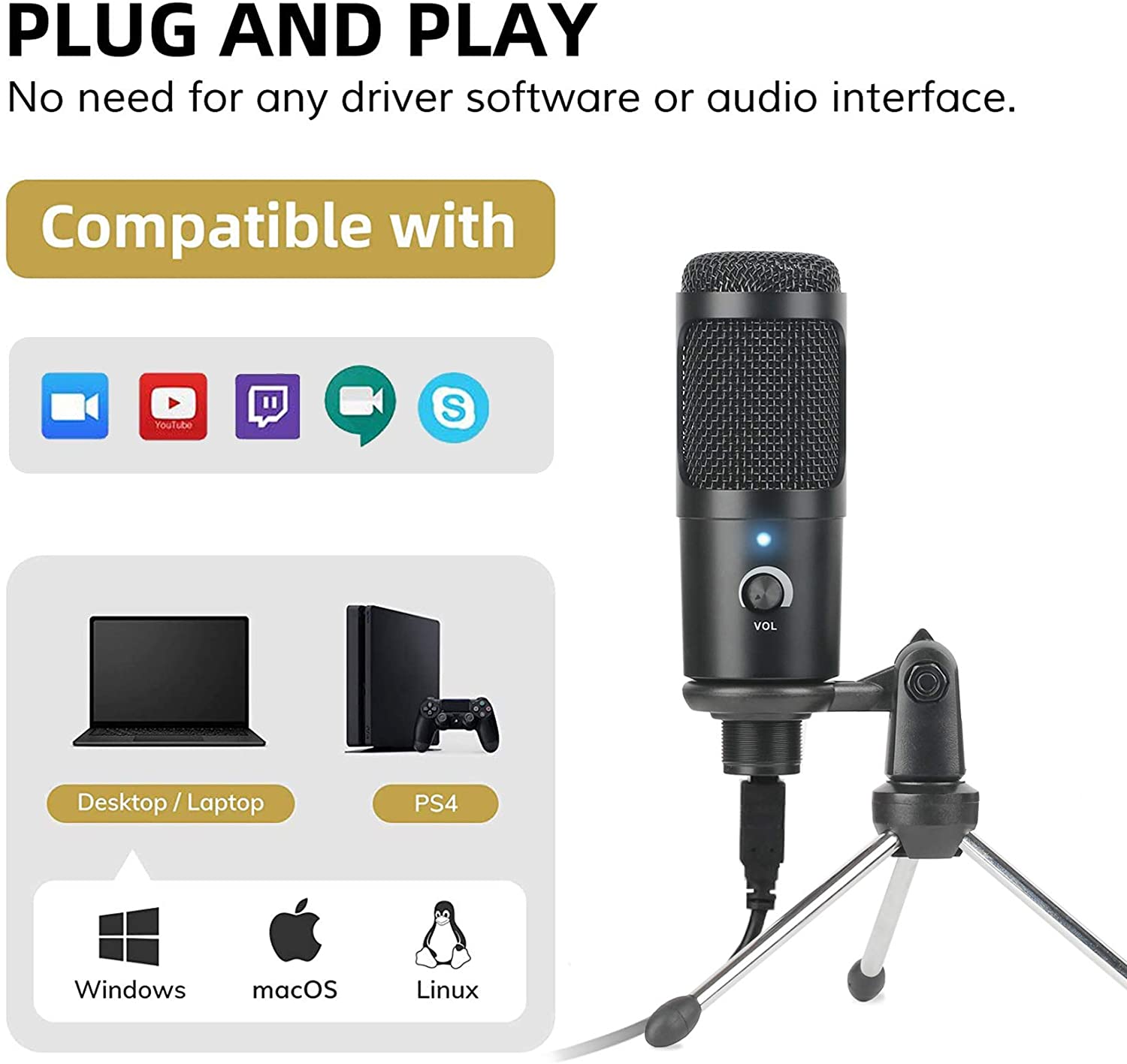 USB-конденсаторный микрофон, з – обзор и цена Pc Gaming Youtube