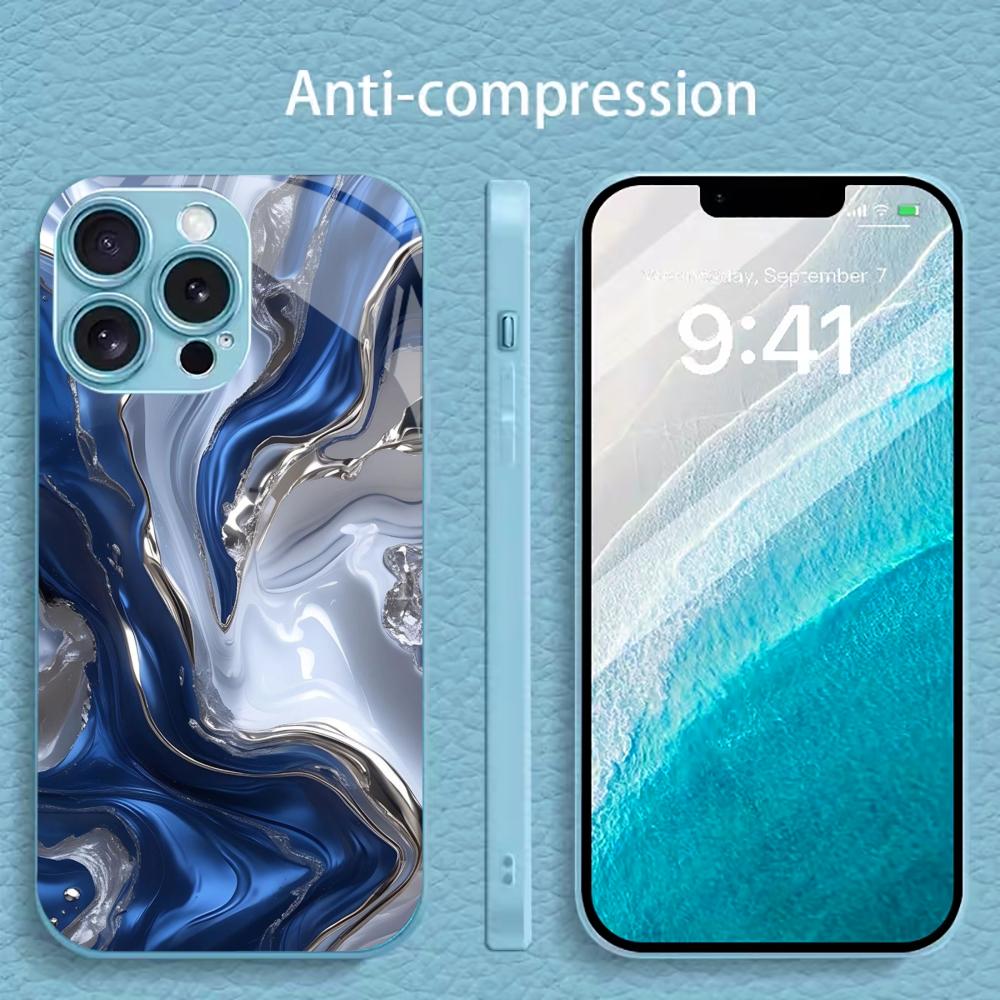 Сине-серебристый чехол для тел – обзор и цена Pc Case Tempered Glass
