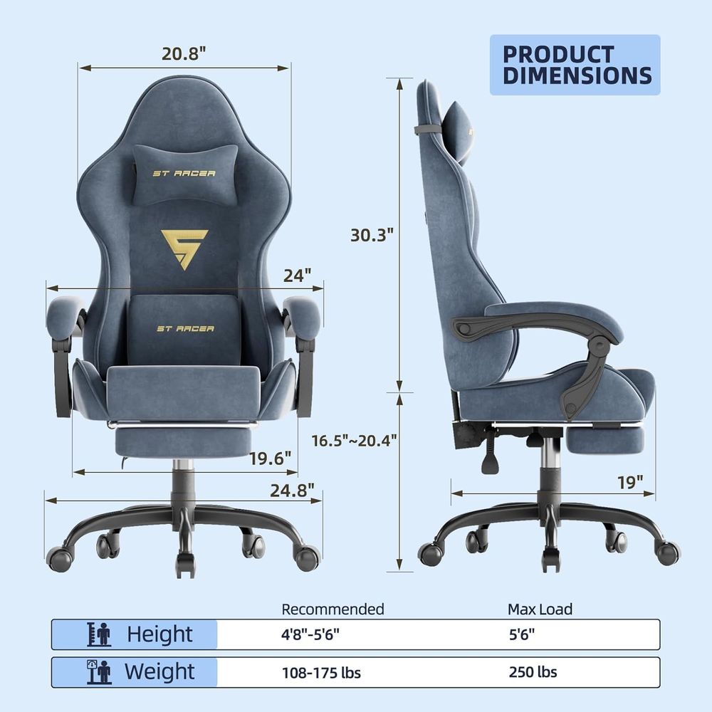 Эргономичное игровое кресло с  – обзор и цена Gaming Chair